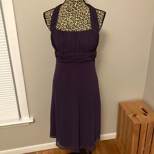 Semi-formal, purple David's Bridal dress